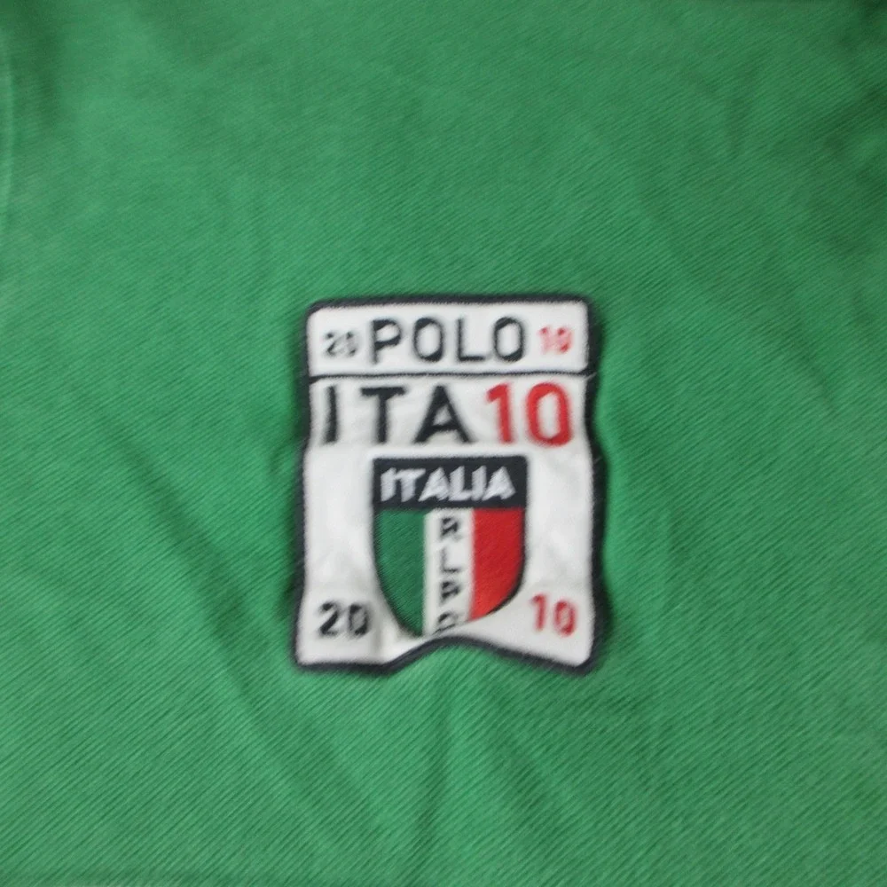 Polo By Ralph Lauren Polo Shirt Mens 3XLT Green Short Sleeve Big Pony Italy 10